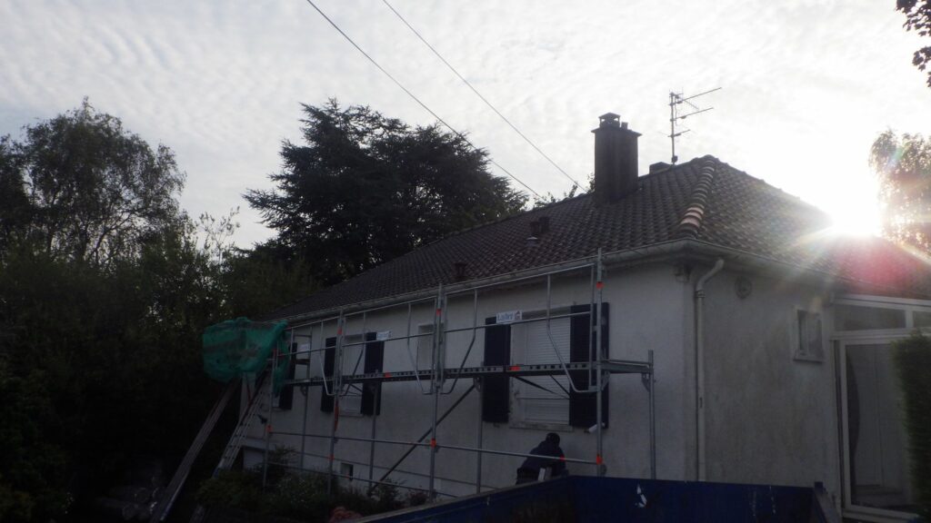 Toiture avant réfection et isolation thermique